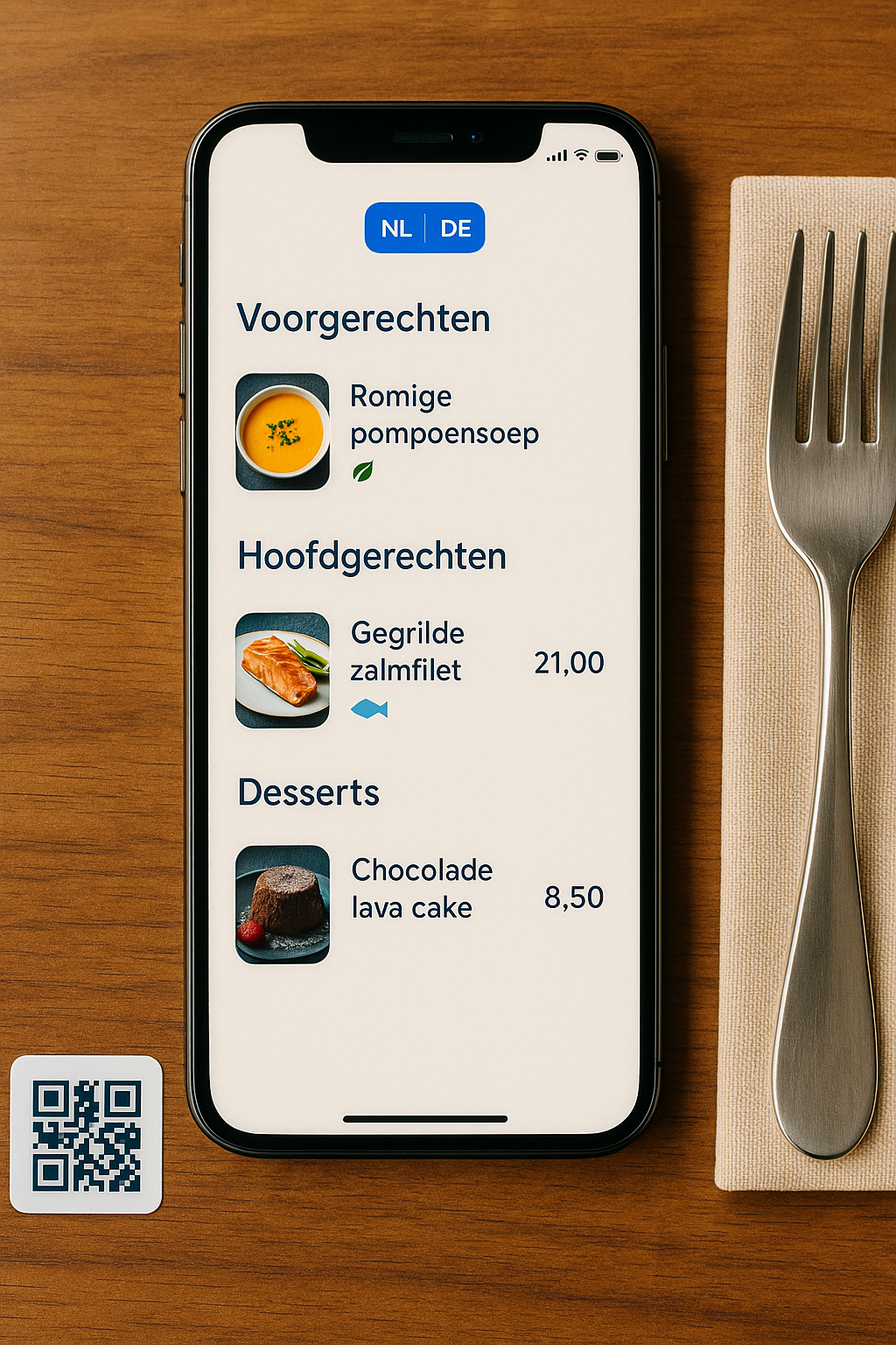Online overleg tussen ondernemer en horeca-eigenaar, samen afstemmen over het menu
